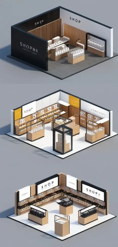 retail-store-architecture-3d-design - Cosmic Arts 3D Design